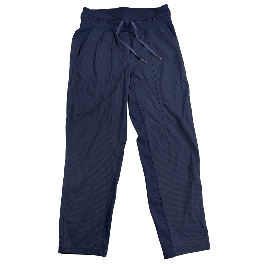 Lululemon Dance Studio Crop 25" Swift Mid Rise Pants Womens 4 Navy Blue Jogger